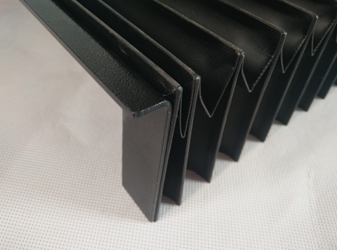 Rectangular Accordion Bellow Cover Plastic Nylon Material For Lifting Table